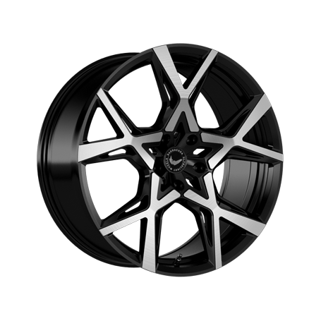 Jante aluminium Barracuda Project X, 10x22 ET45 5x112 66,5, black brushed Surface