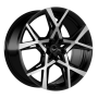 Jante aluminium Barracuda Project X, 10x22 ET45 5x112 66,5, black brushed Surface