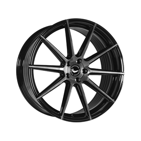 Jante aluminium Barracuda Project 2.0, 10,5x21 ET40 5x114,3 73,1, higloss-black brushed surface