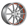 Jante aluminium Barracuda Project 2.0, 10,5x21 ET35 5x112 73,1, silver brushed/ undercut Colour Trim rot