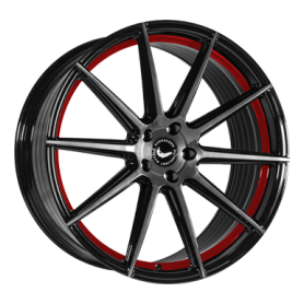 Jante aluminium Barracuda Project 2.0, 10,5x21 ET35 5x112 73,1, higloss-black br. Surf./ undercut colour trim rot