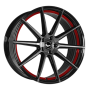 Jante aluminium Barracuda Project 2.0, 10,5x21 ET35 5x112 73,1, higloss-black br. Surf./ undercut colour trim rot