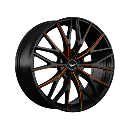 Jante aluminium Barracuda Project 3.0, 10x20 ET18 5x112 66,6, black gloss flashorange