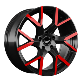 Jante aluminium Barracuda Tzunamee Evo, 9x20 ET30 5x112 66,6, black gloss flashred