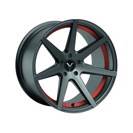 Jante aluminium Barracuda Virus, 10,5x20 ET25 5x112 66,5, gunmetal/ undercut Colour Trim rot