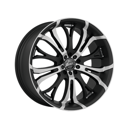 Jante aluminium Barracuda Tzunamee, 7,5x17 ET35 4x100 73,1, mattblack-polished