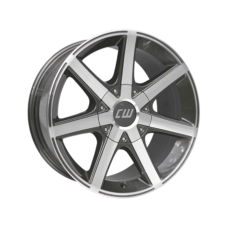 Jante aluminium Borbet CWE, 7x16 ET15 6x139,7 106,1, mistral anthracite glossy polished