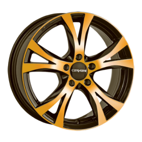 Jante aluminium Carmani 9 Compete, 6,5x16 ET39 5x105 56,6, orange polish