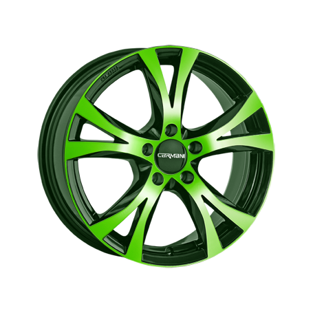 Jante aluminium Carmani 9 Compete, 7x16 ET45 5x120 72,6, neon green polish
